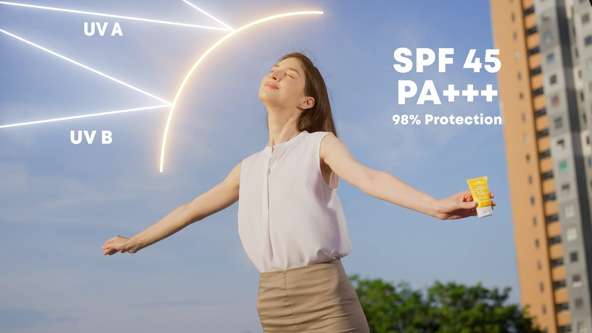 Nutrimoist Sunscreen — Commercial production still 1 by Emerge Productions, Jakarta